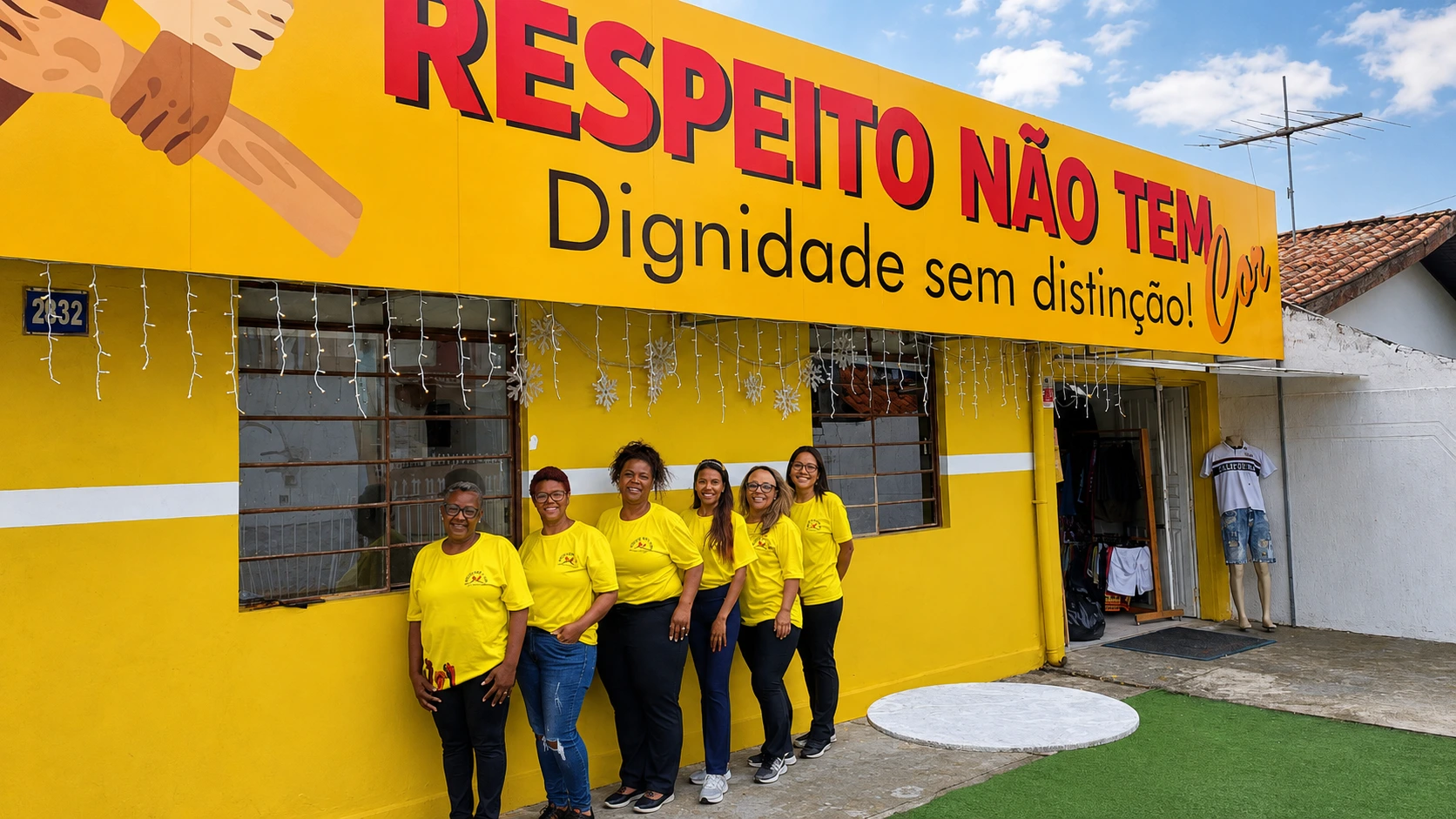 Atividades e comunidade da ONG Respeito Não Tem Cor